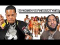 Dredatopic reacts to 20 women competing for finesse2tymes it got crazy