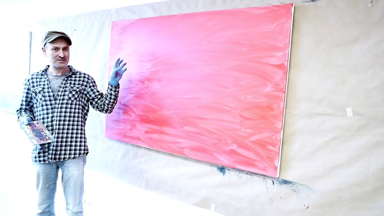 Wie man mit Rakeln anfängt. Squeegee technique - the beginning