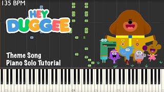 CBeebies' Hey Duggee ~ Theme Song ~ Piano Solo Tutorial Resimi