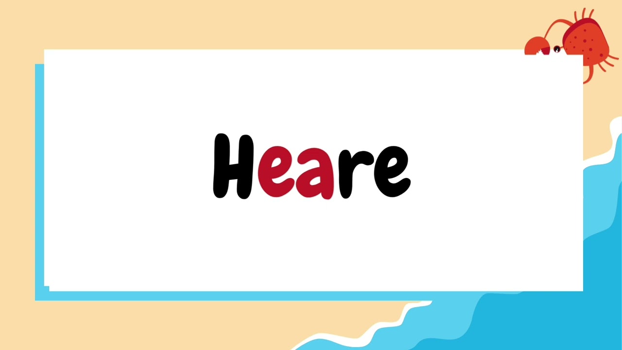 English-phonics-reading-phonics of 'e' as in sea for kids of 3 to 8 years to learn reading.