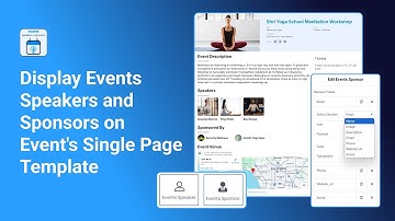 Display Event Speakers & Sponsors with Single Page Builder
