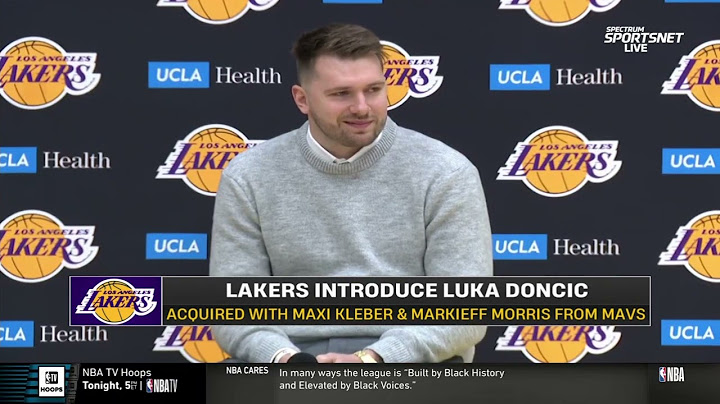 Luka Doncic Introductory Press Conference with Lakers
