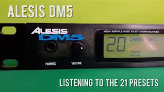 The 20 drum kits of the Alesis DM5 Drum Module - How does it sounds? (quick test)