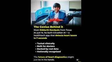 🚨🔥14-Year-Old Boy Creates App That Detects Heart Problems in 7 Seconds! 🚀💓 | Genius Kid Story