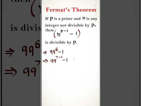 Fermat's theorem ||
