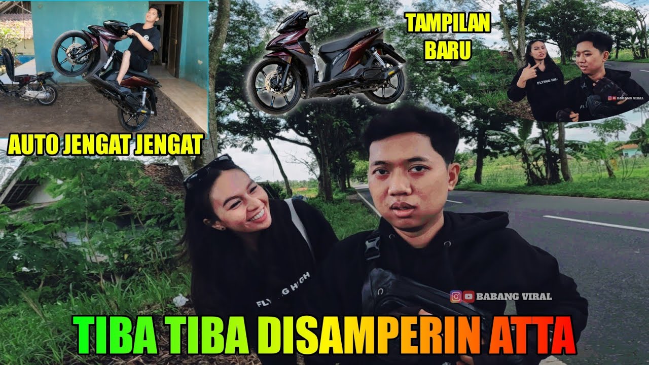 NGAKAK TlBA TlBA DISAMPERIN ATTA LAGI NYOBA MOTOR BARU