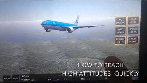 Infinite Flight Live tutorial on how to reach high altitudes quickly and safely.