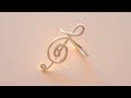 DIY Treble Clef Ring (Sweetorials Audition)