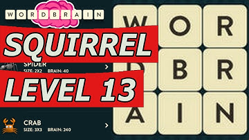 Wordbrain Squirrel Level 13 Answers (Android/IOS)