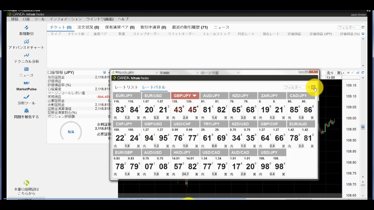 【デスクトップ版】fxTrade通貨ペアの追加および削除 | OANDA FX/CFD Lab-education（オアンダ ラボ）