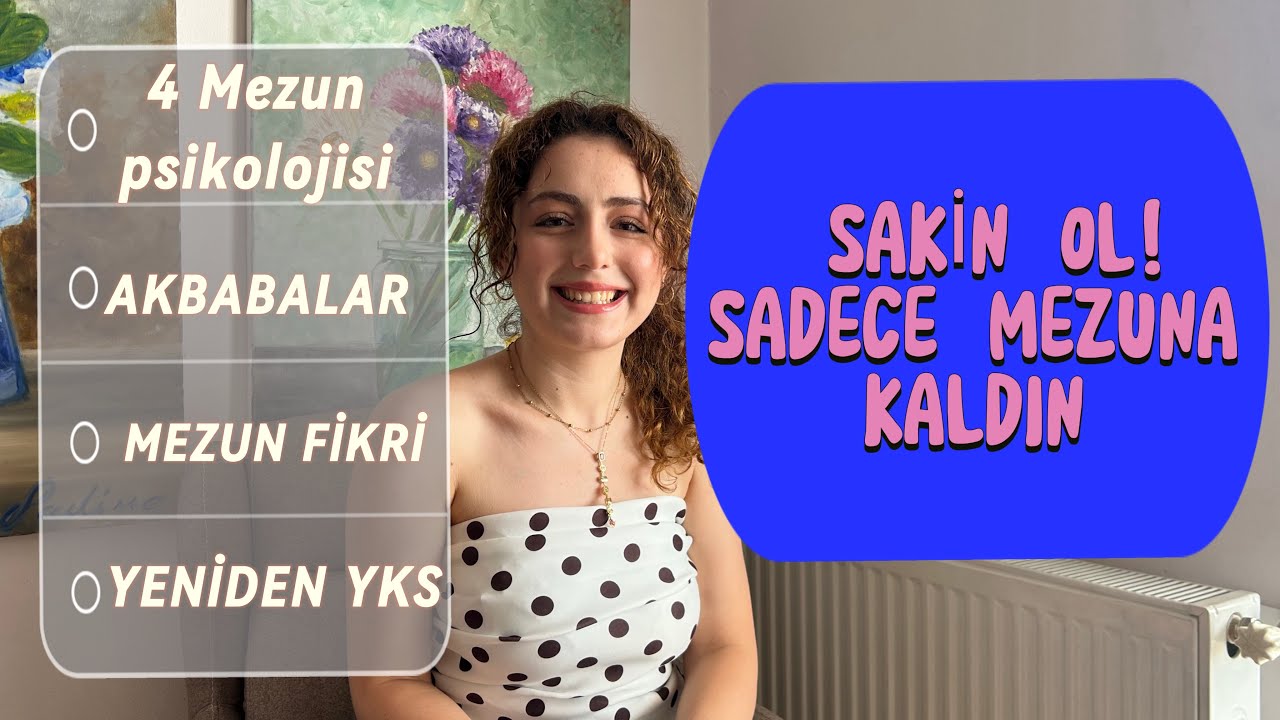TIP İÇİN 4 KEZ MEZUNA KALDIM‼️MEZUN PSİKOLOJİSİ