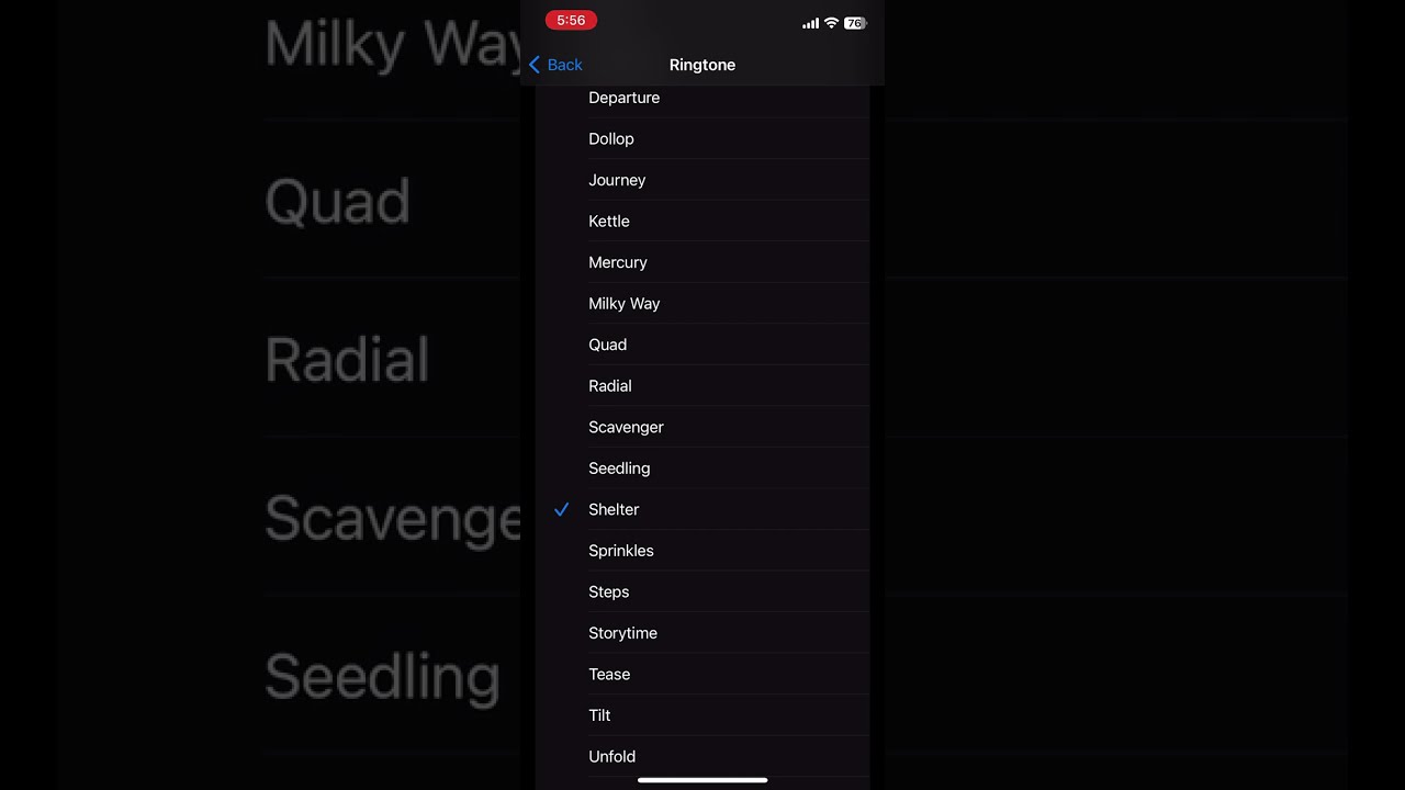 New iOS 17 RC ringtones and text tones