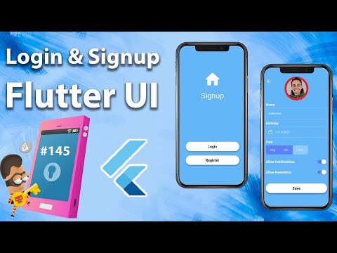 Flutter Tutorial - Login & Signup - Flutter UI - Persist JSON Data