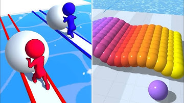 LOOKING GOOD 🔵🔷🔵Snow Race Vs Canvas Run🔵Walkthrough Update New Levels Unlock Gameplay