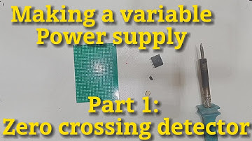#diy #variablepowersupply using #triac Part 1: making the zero crossing circuit