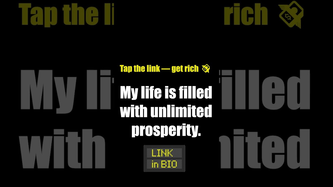 My Life Is Filled With Unlimited Prosperity | Money Affirmations | Manifestation Short