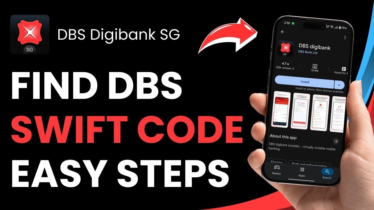 Как найти SWIFT-код банка DBS!