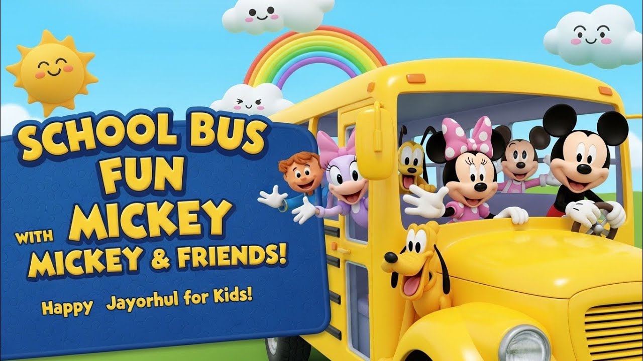 Mickey Mouse & Friends School Bus Adventure 🚌🎵 | Fun Kids Cartoon & Sing Along