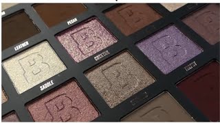 BEAUTY BAY NEUTRAL 42 COLOUR EYESHADOW PALETTE SWATCHES