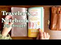 Travelers notebook diner  full flip through  tn creative journal memory keeping