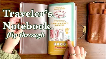 Traveler’s Notebook Diner - Full Flip Through | TN Creative Journal, Memory Keeping