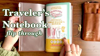 Traveler’s Notebook Diner  Full Flip Through | TN Creative Journal, Memory Keeping