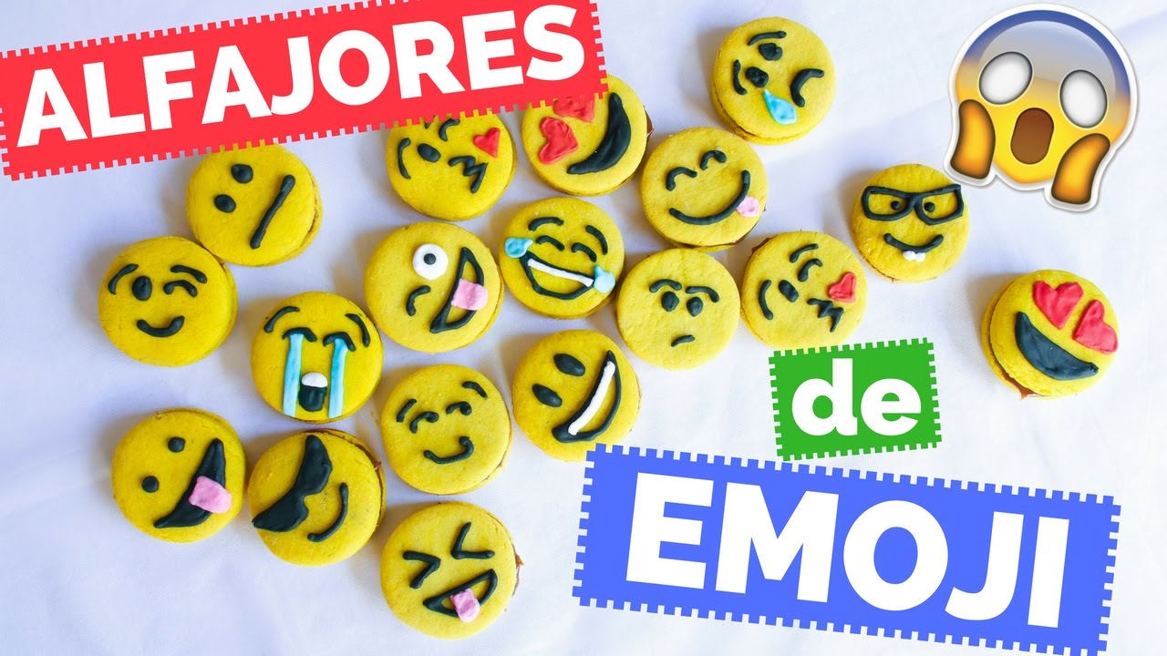 EMOJIS ALFAJORES DE MAICENA (FÁCILES)