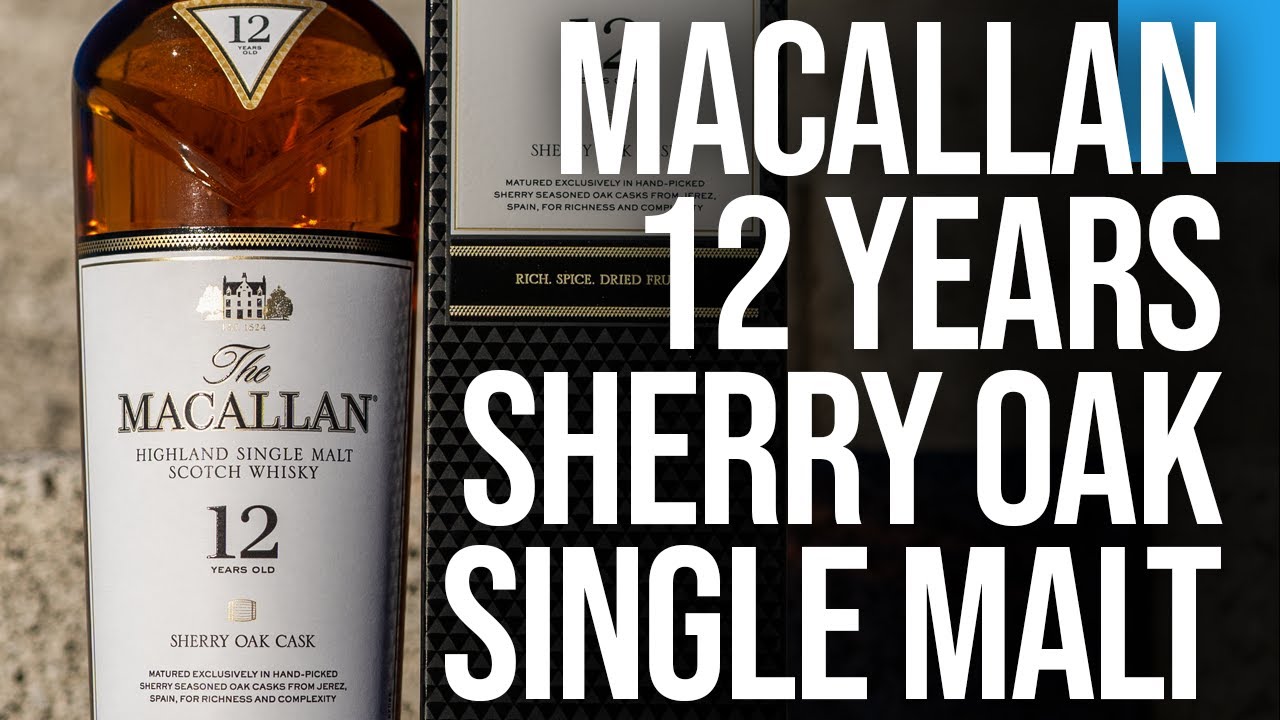 The Macallan Highland Single Malt Scotch Sherry Oak Cask 12 Year Old