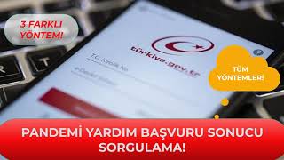 E Devletten Pandemi Yardım Başvuru Sonucu Nasıl Öğrenilir? 1000 Tl Yardım Başvuru Takibi