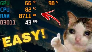 How To Monitor FPS, CPU, GPU, RAM Usage And Temperature | MSI Afterburner 🔥
