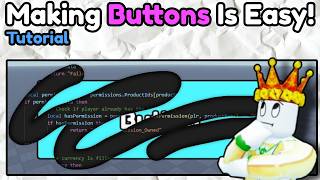 How To Make a Button in Roblox Studio Fast!