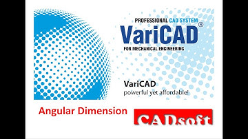 VariCAD 2019 Commands English - Angular Dimension