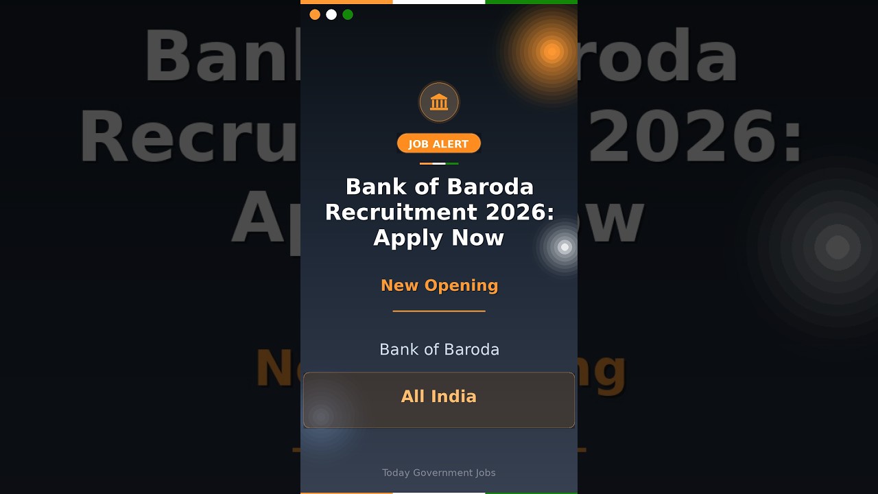 Bank of Baroda Recruitment 2026: Apply Now