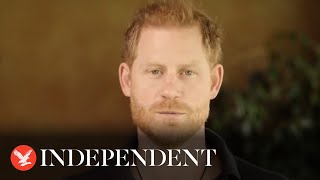 Prince Harry hails ‘incredible support’ of family in new video message