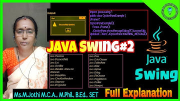 Java Swing #2 | Components | JButton | JLabel | JTextField | JCheckBox | JRadioButton