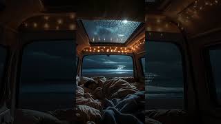 Relaxing Vanlife Rainstorm by the Ocean for Deep Sleep #sleepsounds #rainrelaxation
