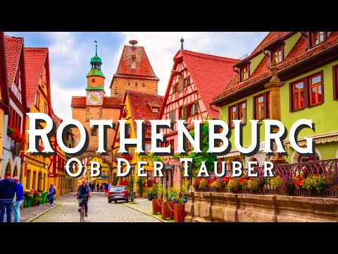 Rothenburg ob der Tauber Germany 🇩🇪 | Most beautiful town in Germany in 4K HDR | 4K walking tour
