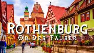 Rothenburg ob der Tauber Germany  | Most beautiful town in Germany in 4K HDR | 4K walking tour