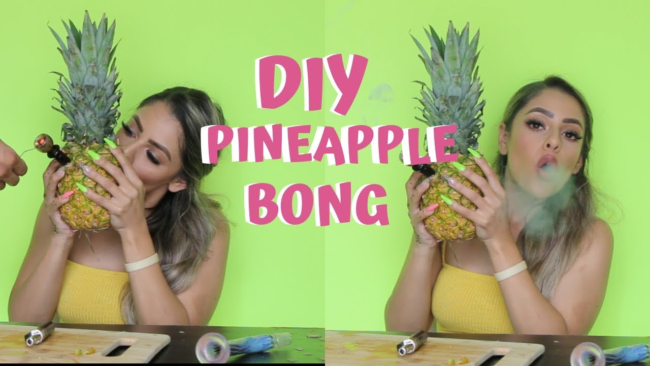 HOW TO MAKE A PINEAPPLE BONG | Queencyn