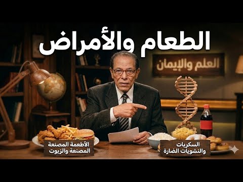 معلومات خطيرة للدكتور مصطفي محمود عن الطعام وهل له علاقة بالامراض