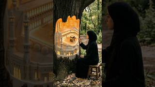 Kaaba Mosque Inside Tree! #shortsfeed #art #viral #shorts