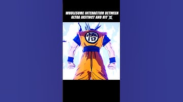 Wholesome Interaction Between Ultra Instinct Goku And Hit 🤯 #crashout #hit #sparkingzero #dbz