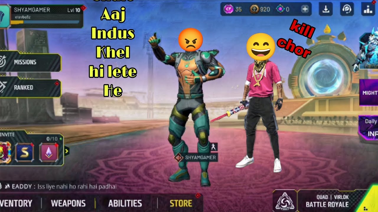 INDUS BATTLE ROYALE | GAME PLAY KILL CHOR in Indus Game 