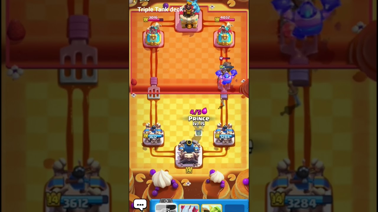 Triple tank deck in clash royale