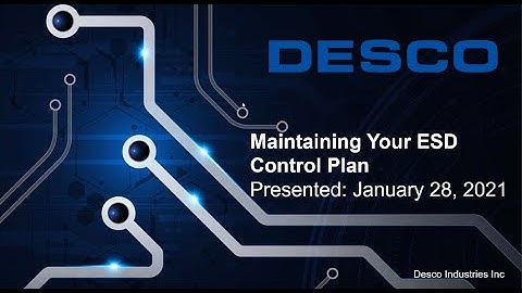 Maintaining Your ESD Control Plan