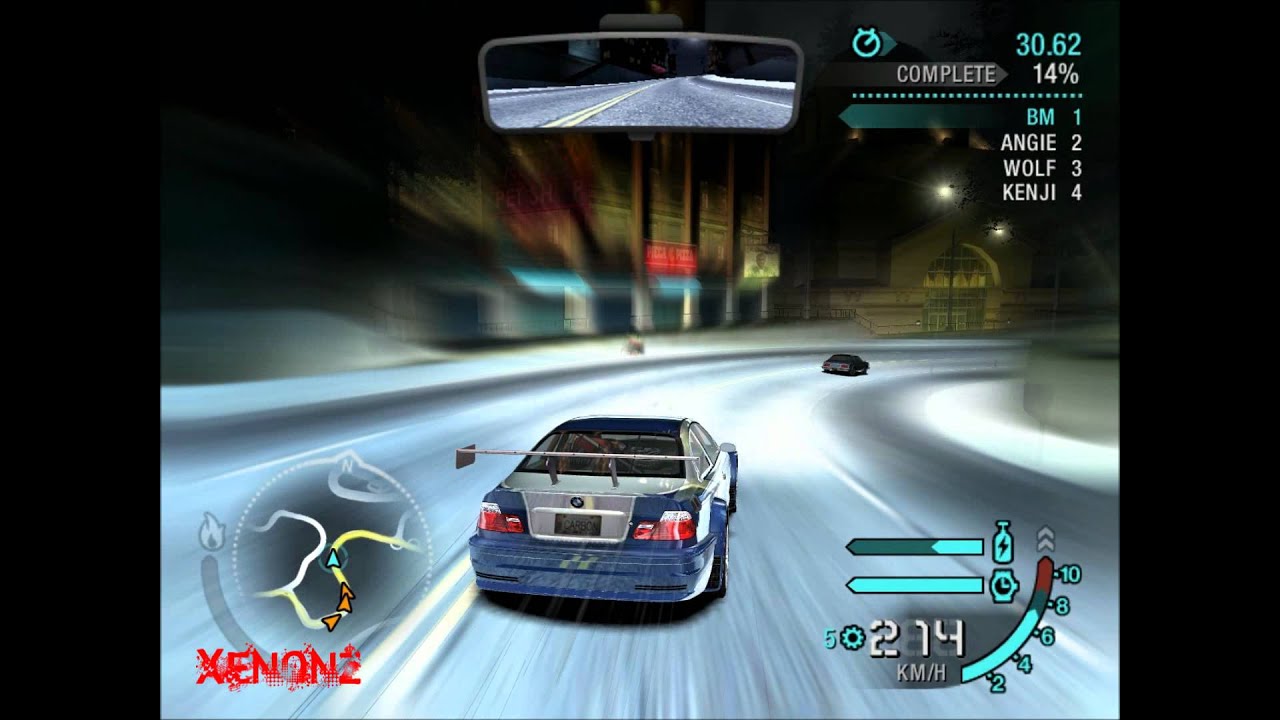 NFS Carbon | BMW M3 GTR vs. Lancer vs. Murcielago vs. Challenger Concept [HD]