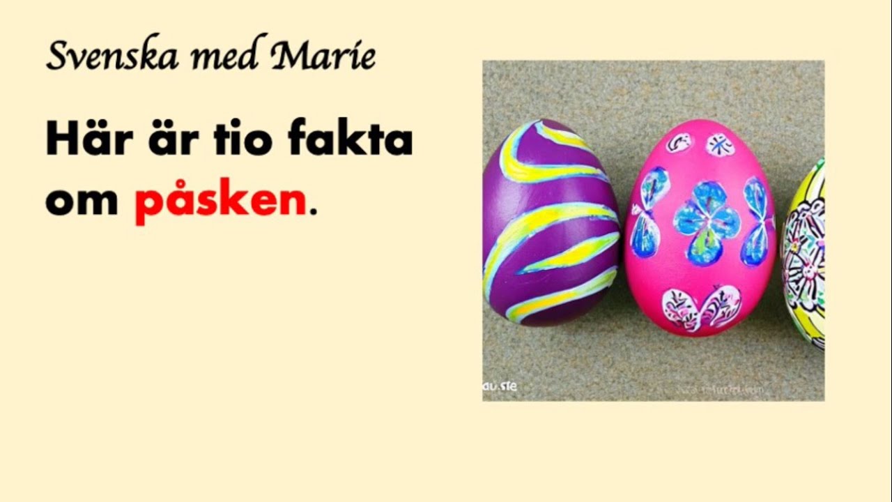10 snabba fakta om PÅSK - Lätt svenska @svenskamedmarie - YouTube