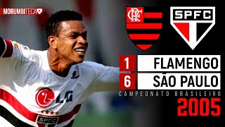 Flamengo 1x6 São Paulo - 2005 - AMOROSO, EDCARLOS, MINEIRO, JOSUÉ, SOUZA E UM PASSEIO NO RIO!