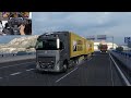Volvo fh 2022  rainy drive  euro truck simulator 2  thrustmaster tx