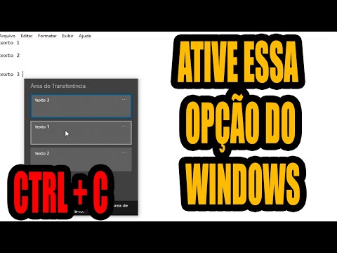 Como ver o que você tem no CTRL+C - Ative essa opção